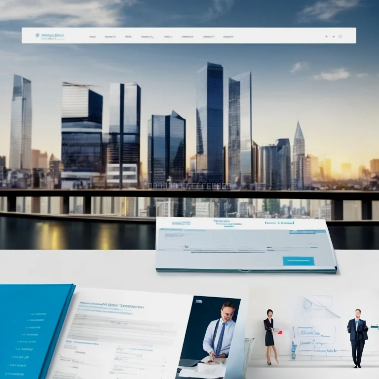 不動産エージェントとサポートスタッフのイラスト